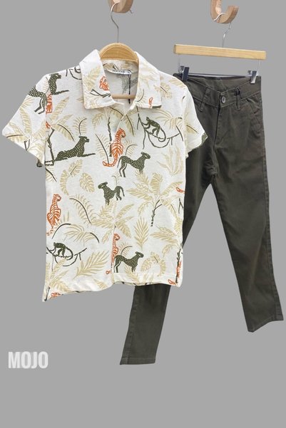 Woorage Boy's Canvas Trousers 0296 Khaki