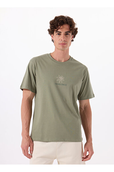 Jack & Jones Bisiklet Yaka Füme Erkek T-Shirt 12288516_JORMINDFUL TEE SS CREW NEC