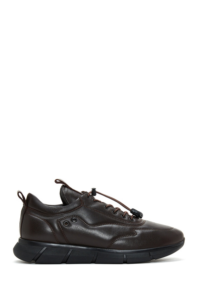 Derimod Pantofi casual din piele maro pentru bărbați - cu șireturi, model 24W...
