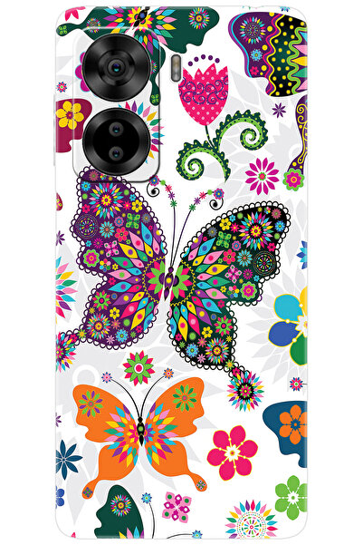 CASPER Via X40 / Via X45 Uyumlu Kılıf Desen Baskılı Silikon Renkli Kelebekler...
