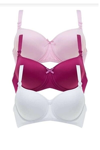 Tektaş Kadın Destekli Dolgulu Sütyen 3 Lü Set (80B)