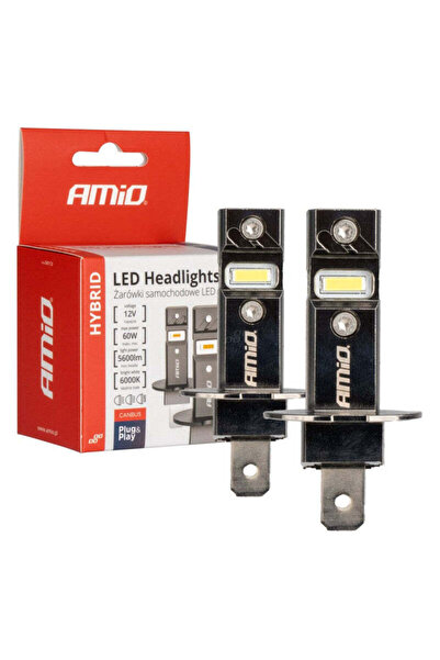OEM Set becuri LED hibride seria H3 6000K Canbus 60W AMIO-04113