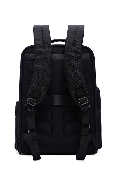 Derimod D-Pack Unisex Black Technological Backpack 23Wbd300214
