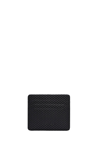 Derimod Men's Black Leather Card Holder 000A2D310326