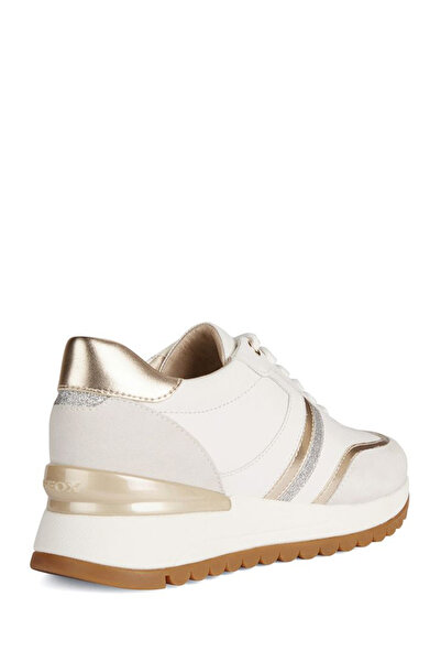 Geox Kadın Beyaz Desya Kalın Tabanlı Deri Sneaker D3500A08522C1352