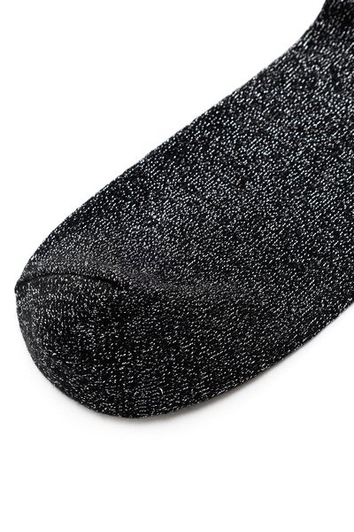 Derimod Kadın Siyah Simli Pamuklu Çorap 000A2C40066F