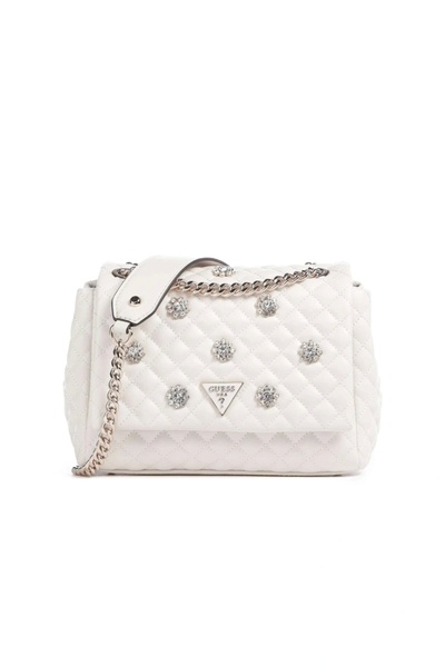 Guess Ever Flap Kadın Beyaz Omuz Çantası HWEG8679210-OFF