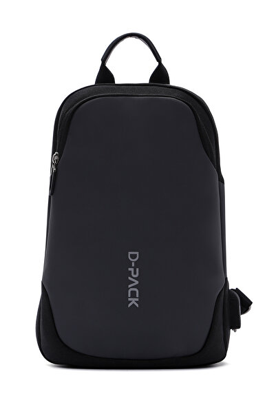 Derimod D-Pack Чоловіча сіра технологічна сумка через плече 23SBD30036F