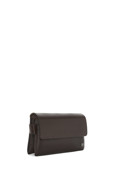 Derimod Erkek Kahverengi Deri El Çantası 23WBD3201FT