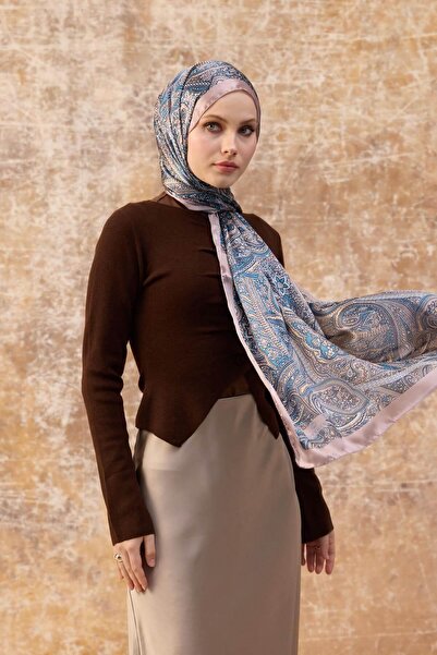 İpekhan Σάλι ινδικού βουάλ σε σκόνη - 5003-06