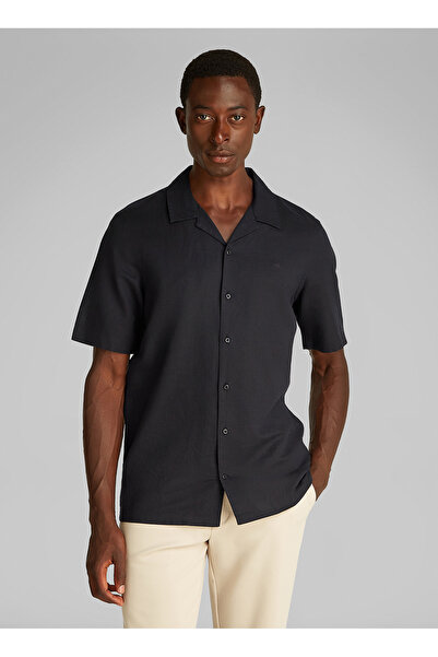 Calvin Klein Erkek LINEN COTTON CUBAN S/S SHIRT Gömlek