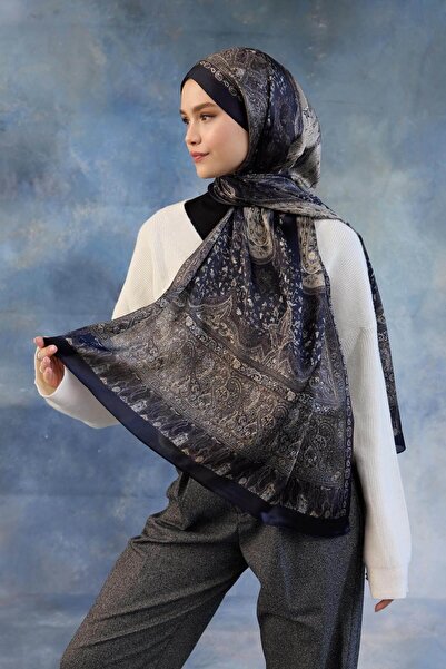 İpekhan Black Mink Indian Voile Shawl - 5002-12