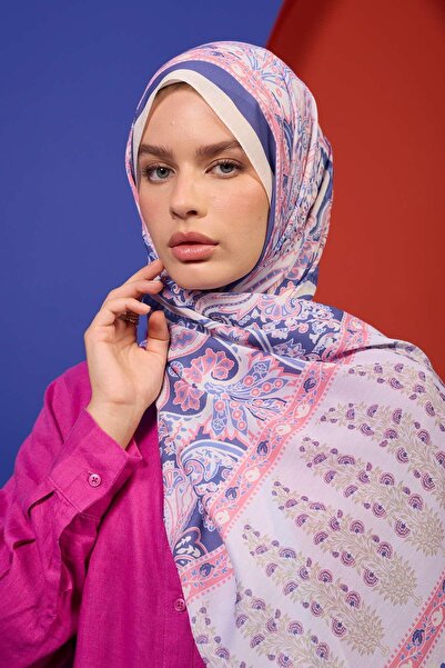 İpekhan Marrakech Collection Soft Shawl Light Pink Purple 3049-12