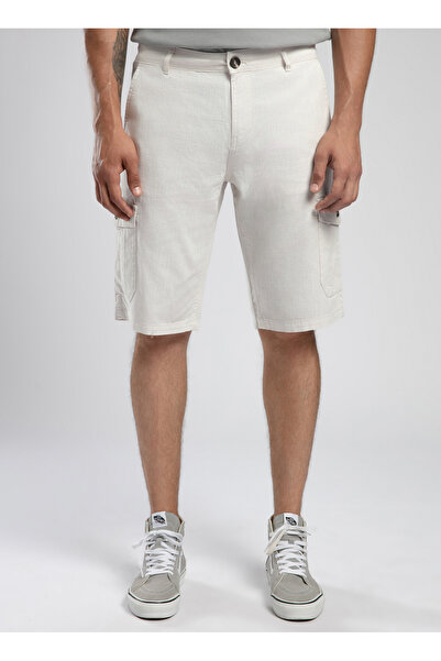 Lee Cooper Relaxed Ekru Erkek Şort 252 LCM 221013 MAN 1 EKRU