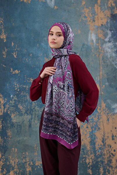 İpekhan Фуксія Індійський вуаль-шаль - 5007-02