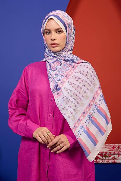İpekhan Marrakech Collection Soft Shawl Light Pink Purple 3049-12