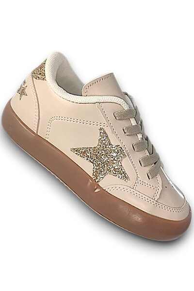 Elit Arvenzo 9935 Bej Sim Detaylı İpli Kız Çocuk Ayakkabı