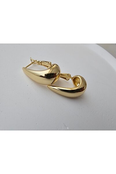 Zivazer Store kadın çelik kararmaz xuping damla formunda halka küpe