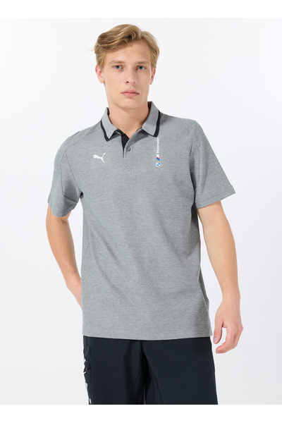 Puma 62415403 BMW MMS Polo Medium Gray H Siyah Polo Yaka Regular Fit Düz Erke...