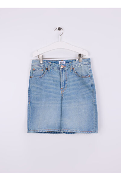 Jack & Jones Normal Bel Normal Açık Mavi Erkek Çocuk Denim Şort 12276224
