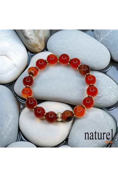 Naturel Tılsım Agate 10mm Natural Stone Bracelet