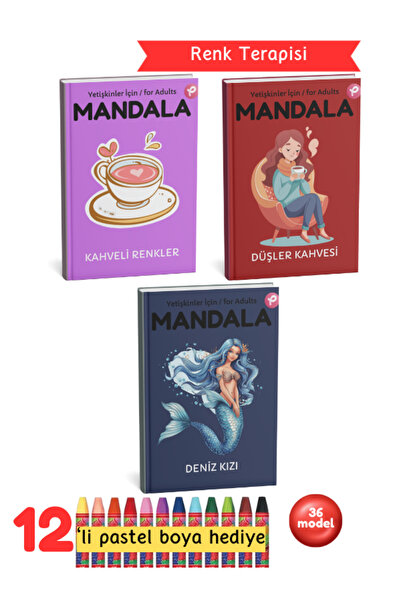 Pembe Yayınevi Mandala Boyama Kitabı Seti - Huzur Özel Seri
