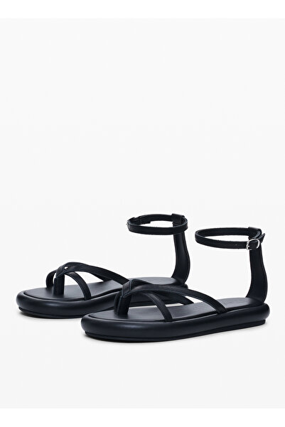 Desigual Deri Siyah Kadın Sandalet 25SSSP03