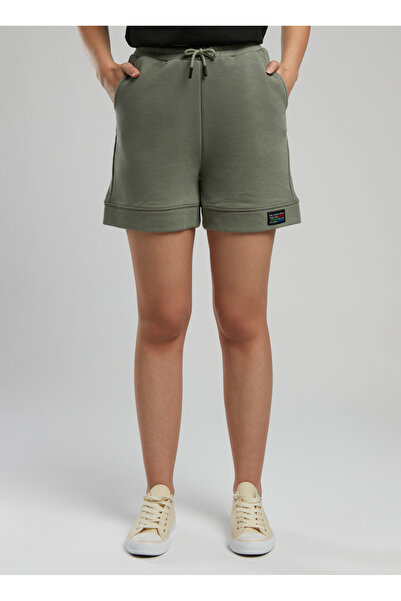 Lee Cooper Standart Bel Rahat Haki Kadın Şort 252 LCF 221012 JULIET HAKİ