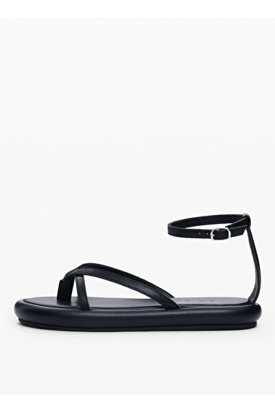Desigual Deri Siyah Kadın Sandalet 25SSSP03