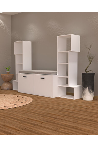 LemvoraHome Kitap Okuma Alanlı Gravis Kitaplık BookNook | %100 MDF
