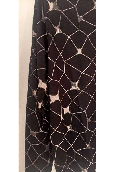 wear on Black Plus Size Patterned Luxury Long Sleeve Shirt