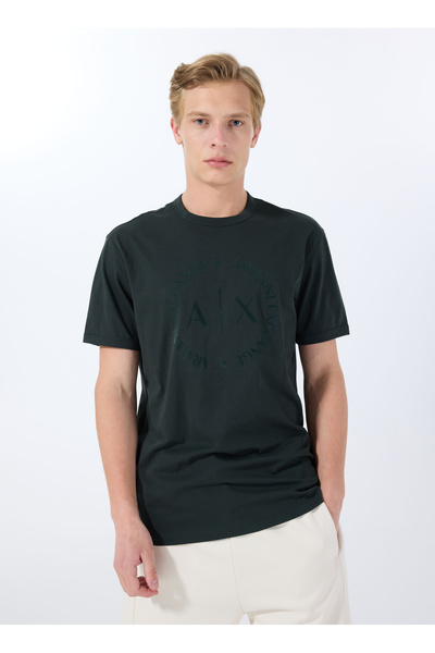 Armani Exchange Bisiklet Yaka Siyah Erkek T-Shirt 8NZTCD Z8H4Z UB001 T-SHIRT