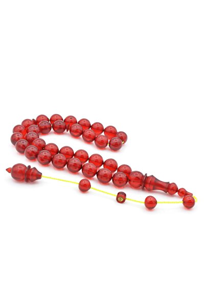 Murty99 Ömer Mekik Semnat Glob Cut Red Fire Amber Tasbih