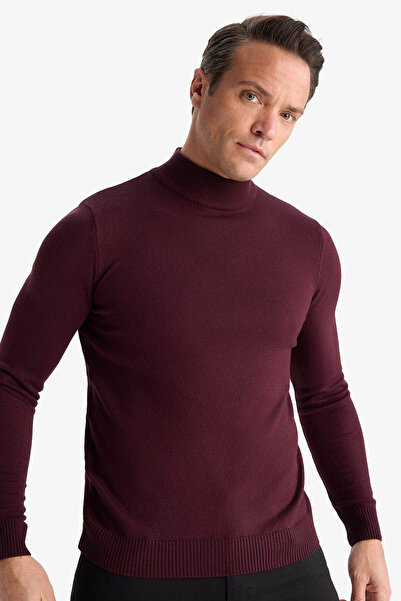 DeFacto Claret Red Men's Sweater R1127Az/Br34