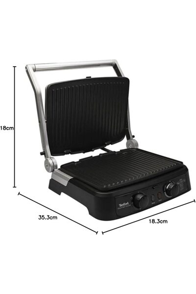 TEFAL Gourmet Minute Izgara Ve Tost Makinesi, Zaman Ayarlayıcılı, Çıkarılabilir Plaka, Lambader Hediye