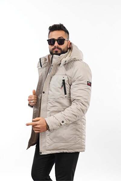 DOXGER PALTON LUNG DE IARNA CU BLANĂ ÎN INTERIOR