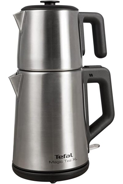TEFAL Magic Tea XL Hacim 1,2 Litre Çaydanlık, 1,8 Litre 1650 Watt Paslanmaz Çelik Çay Makinesi