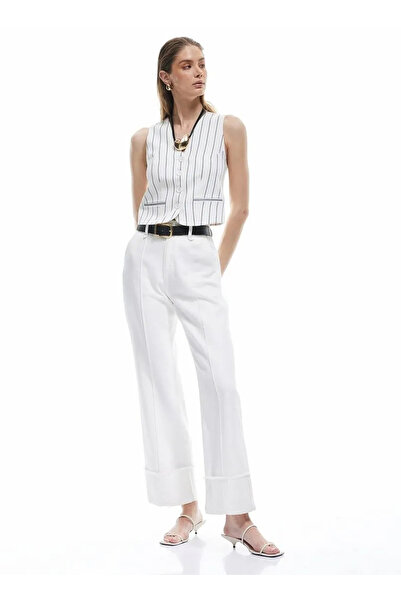 Koton X Sima Tarkan - Елек без ръкави с копчета и джобове от вискозна смес