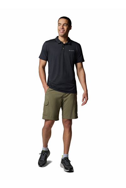 Columbia 2118561039AM1495 Polo gri simplu pentru bărbați tricou