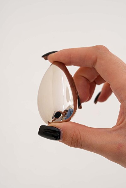 Ateş ZARİF SİLVER PARLAK AYNALI BROŞ