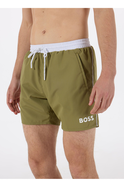 BOSS Haki Erkek Şort Mayo Starfish