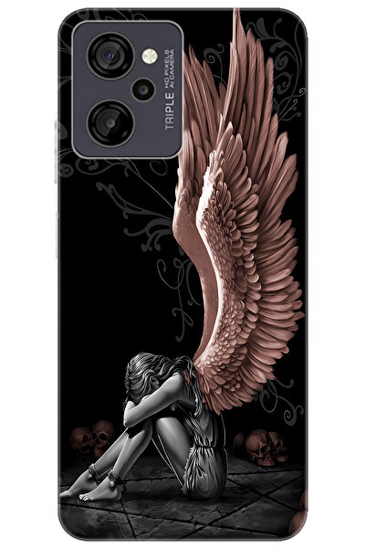 CASPER Via M40 / Via M45 Uyumlu Kılıf Desen Baskılı Silikon Enslaved Angel STK:654 CP-k3Pb8X1