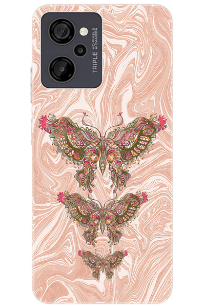 CASPER Via M40 / Via M45 Uyumlu Kılıf Desen Baskılı Silikon Kelebek Resim STK:552 CP-Ic6pFNB