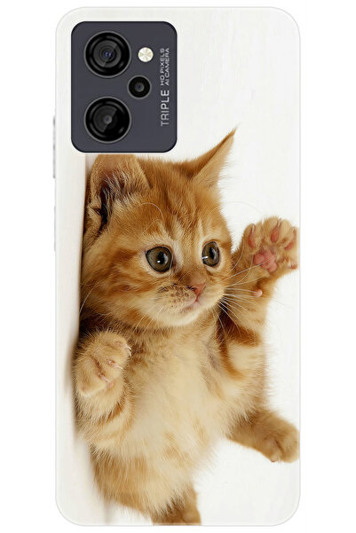 CASPER Via M40 / Via M45 Uyumlu Kılıf Desen Baskılı Silikon Sevimli Kedi STK:205 CP-Idqh2SF