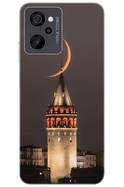 CASPER Via M40 / Via M45 Uyumlu Kılıf Desen Baskılı Silikon Galata Kulesi STK...