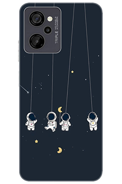 CASPER Via M40 / Via M45 Uyumlu Kılıf Desen Baskılı Silikon Astronot STK:663 CP-06vKYJs