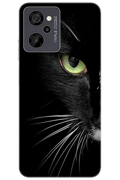 CASPER Via M40 / Via M45 Uyumlu Kılıf Desen Baskılı Silikon Siyah Kedi STK:48...