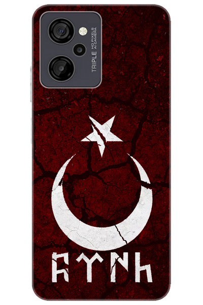 CASPER Via M40 / Via M45 Uyumlu Kılıf Desen Baskılı Silikon Göktürkçe Türk STK:386 CP-nhiShkG