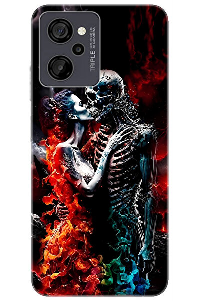 CASPER Via M40 / Via M45 Uyumlu Kılıf Desen Baskılı Silikon İskelet Aşıklar STK:666 CP-o1ArV1O