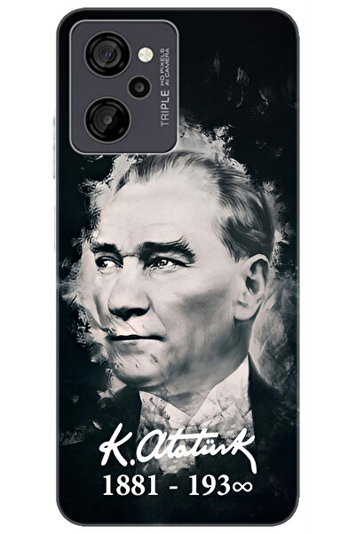 CASPER Via M40 / Via M45 Uyumlu Kılıf Desen Baskılı Silikon Mustafa Kemal Ata...